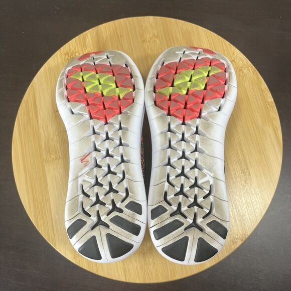 Nike Womens Size 8 Free Run Motion Flyknit 2017 Pink Slip On Athletic Sneakers - Picture 10 of 10